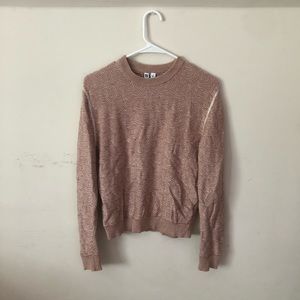 Uniqlo sweater orange and white size small